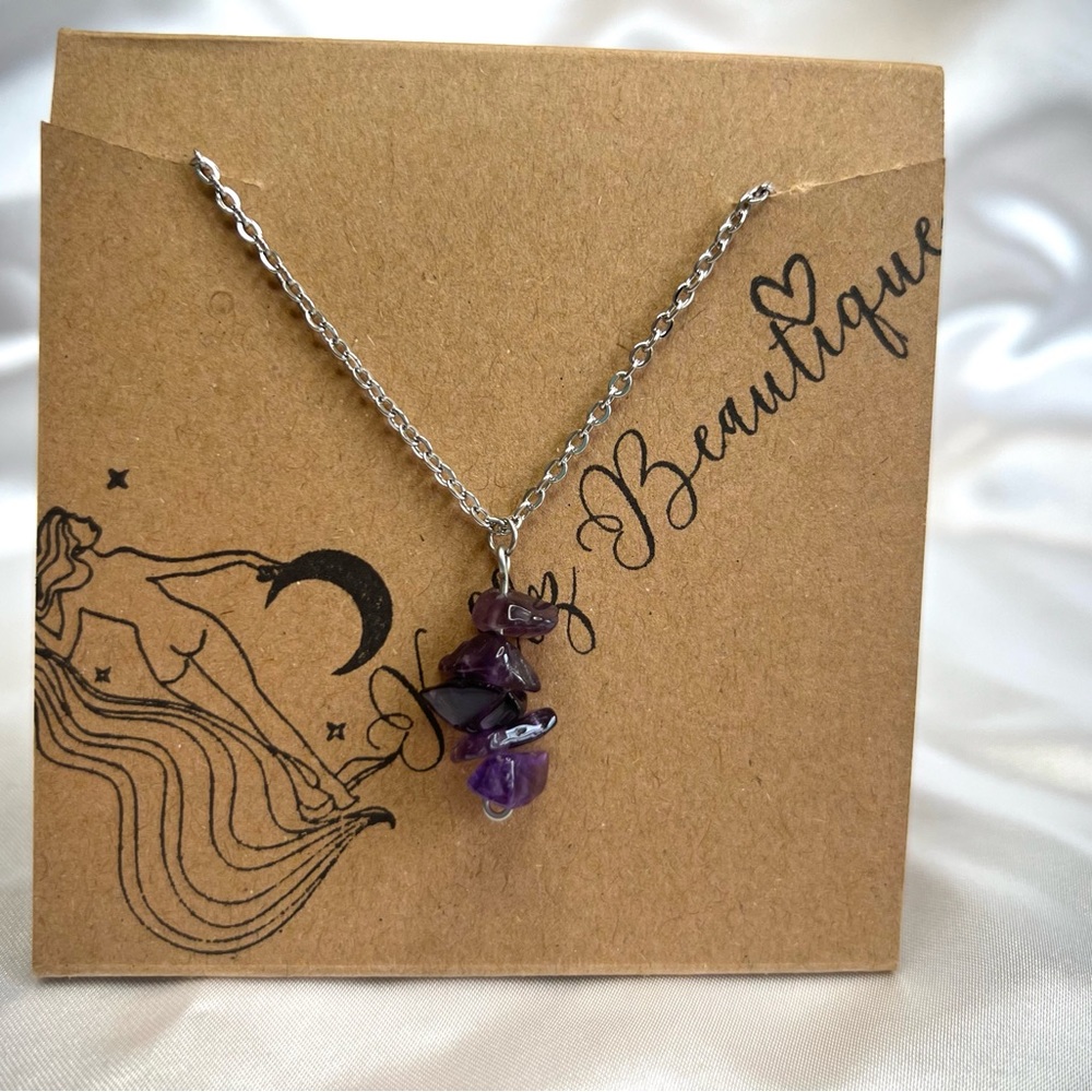 Amethyst Sterling Silver Necklace